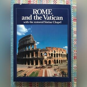 Rome and The Vatican with Restored Sistine Chapel 1990 Paperback w/2 Postcards